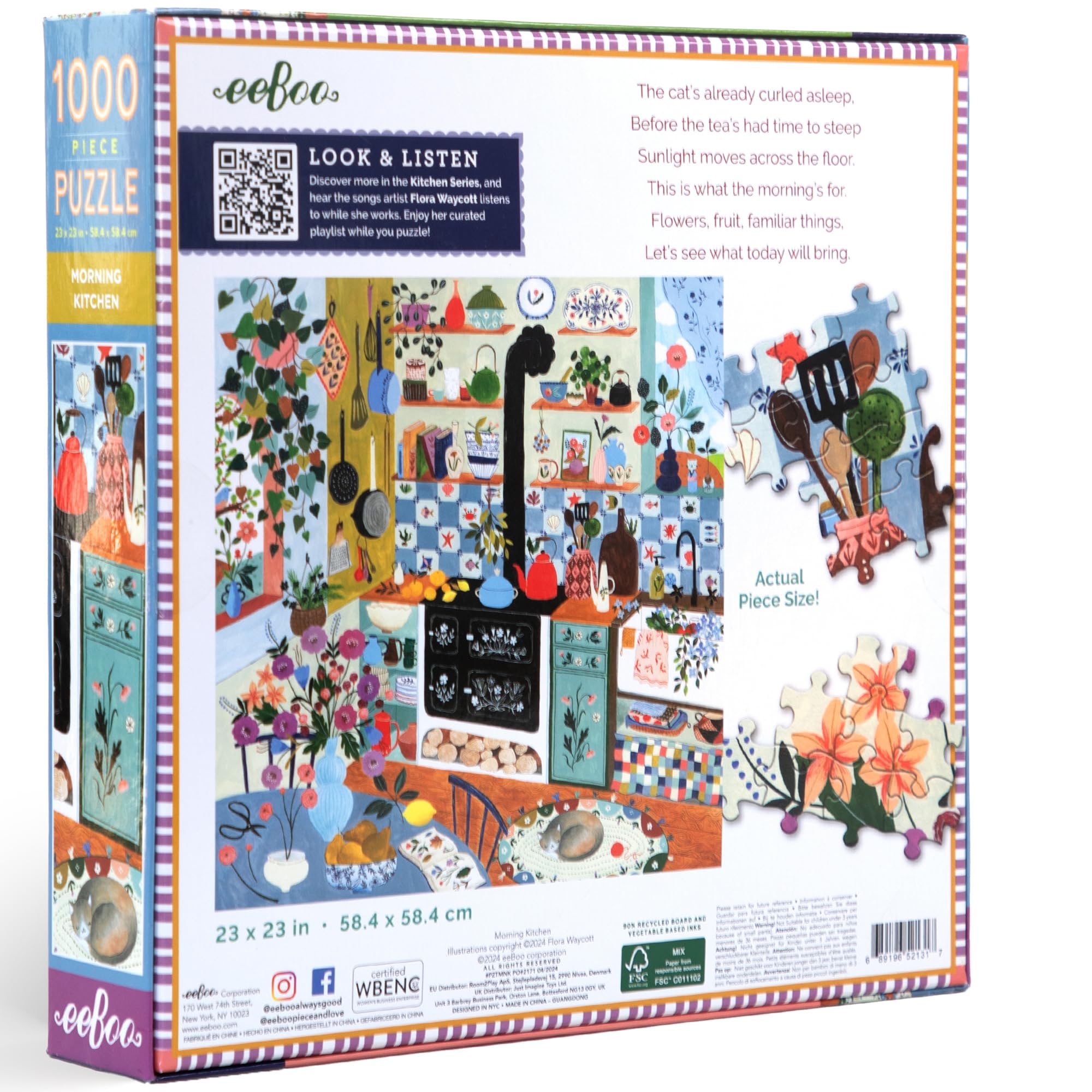 Amazon.com: eeBoo Piece & Love: Morning Kitchen - 1000 Piece
